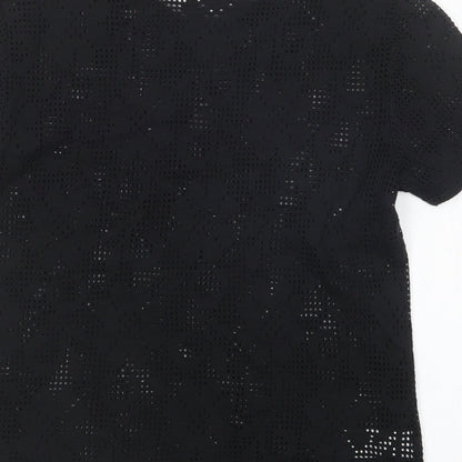 Womens UK Size 10 St Michael Black Basic T-Shirt