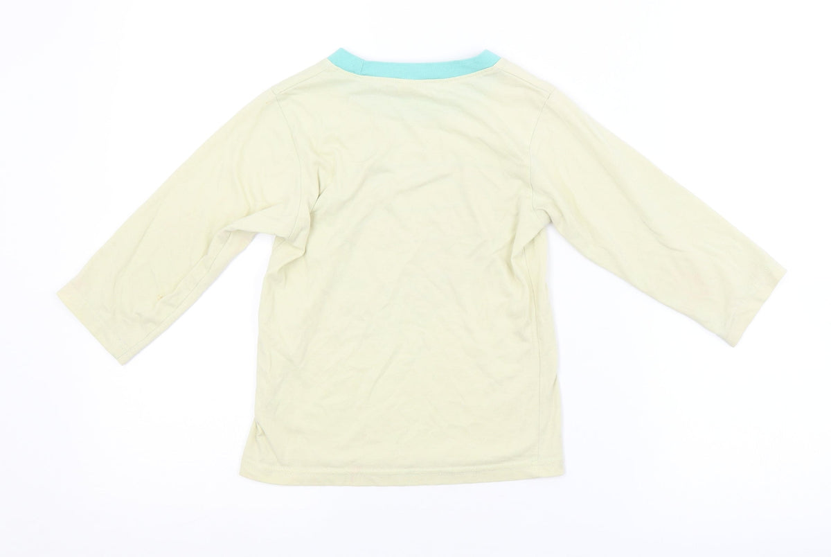 Back view of Preworn boys’ multicoloured pyjama top, size S, - superman