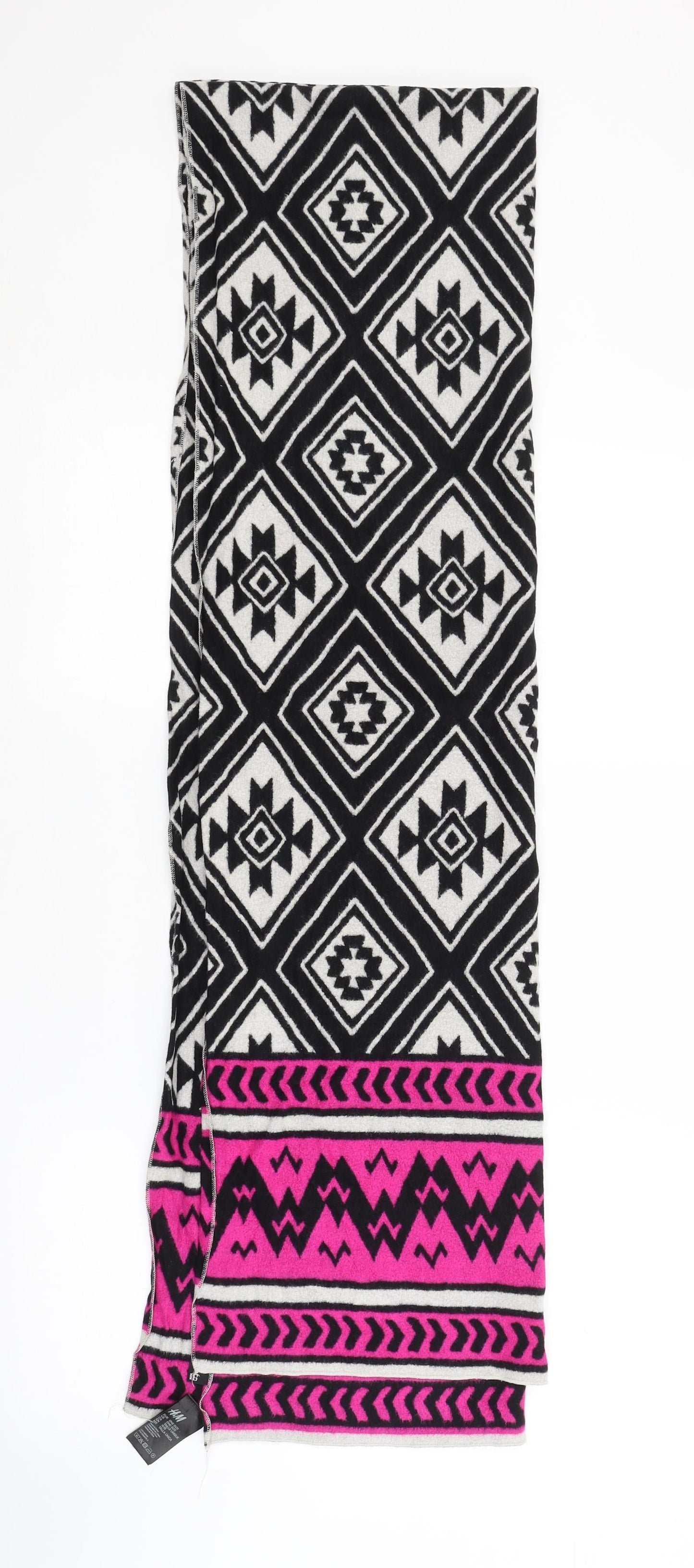 H&M Womens Multicoloured Argyle/Diamond   Shawl/Wrap