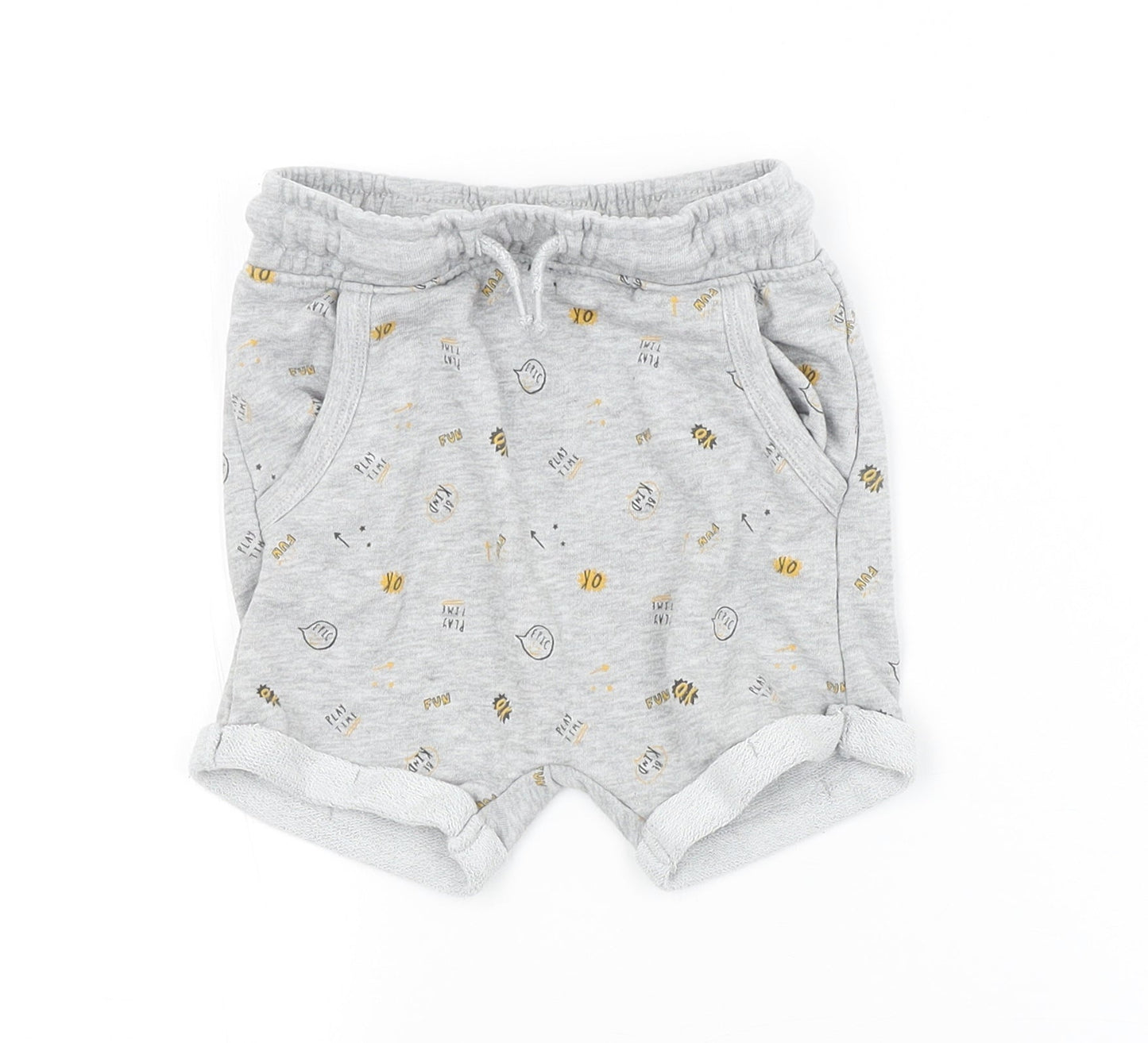 George Baby Grey Spotted  Cropped Trousers Size 18-24 Months