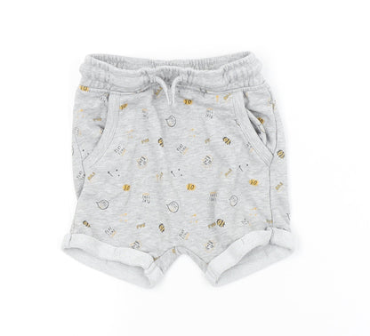 George Baby Grey Spotted  Cropped Trousers Size 18-24 Months
