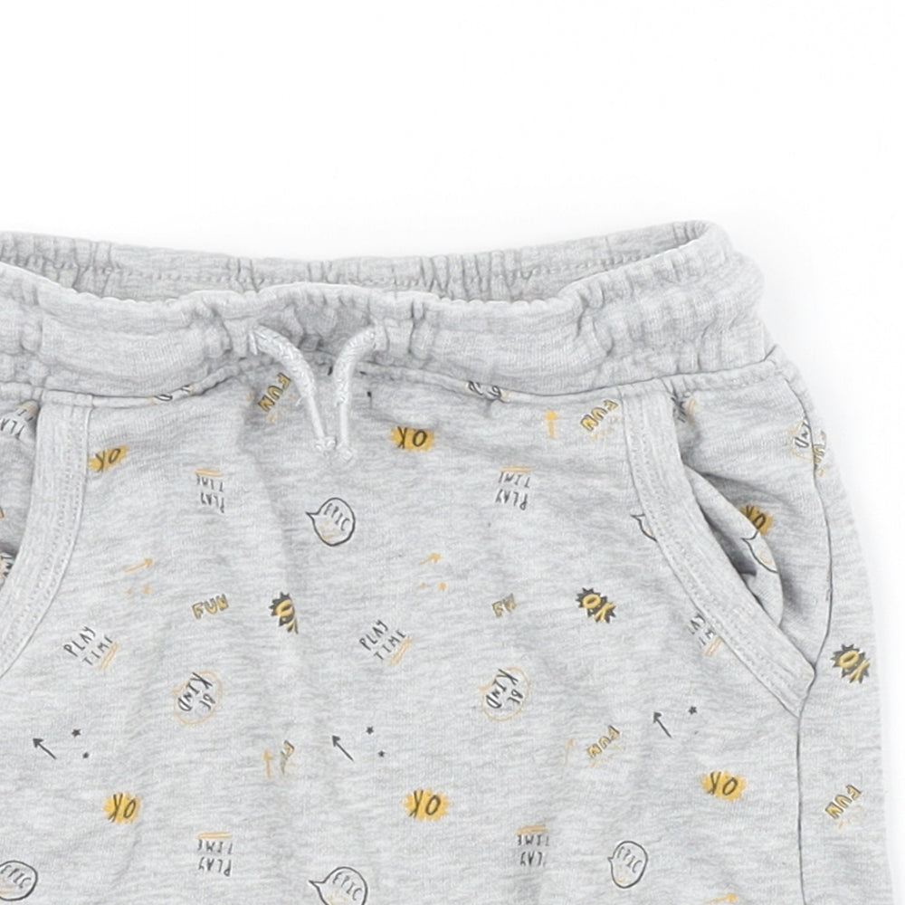 George Baby Grey Spotted  Cropped Trousers Size 18-24 Months