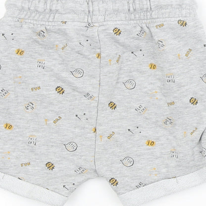 George Baby Grey Spotted  Cropped Trousers Size 18-24 Months