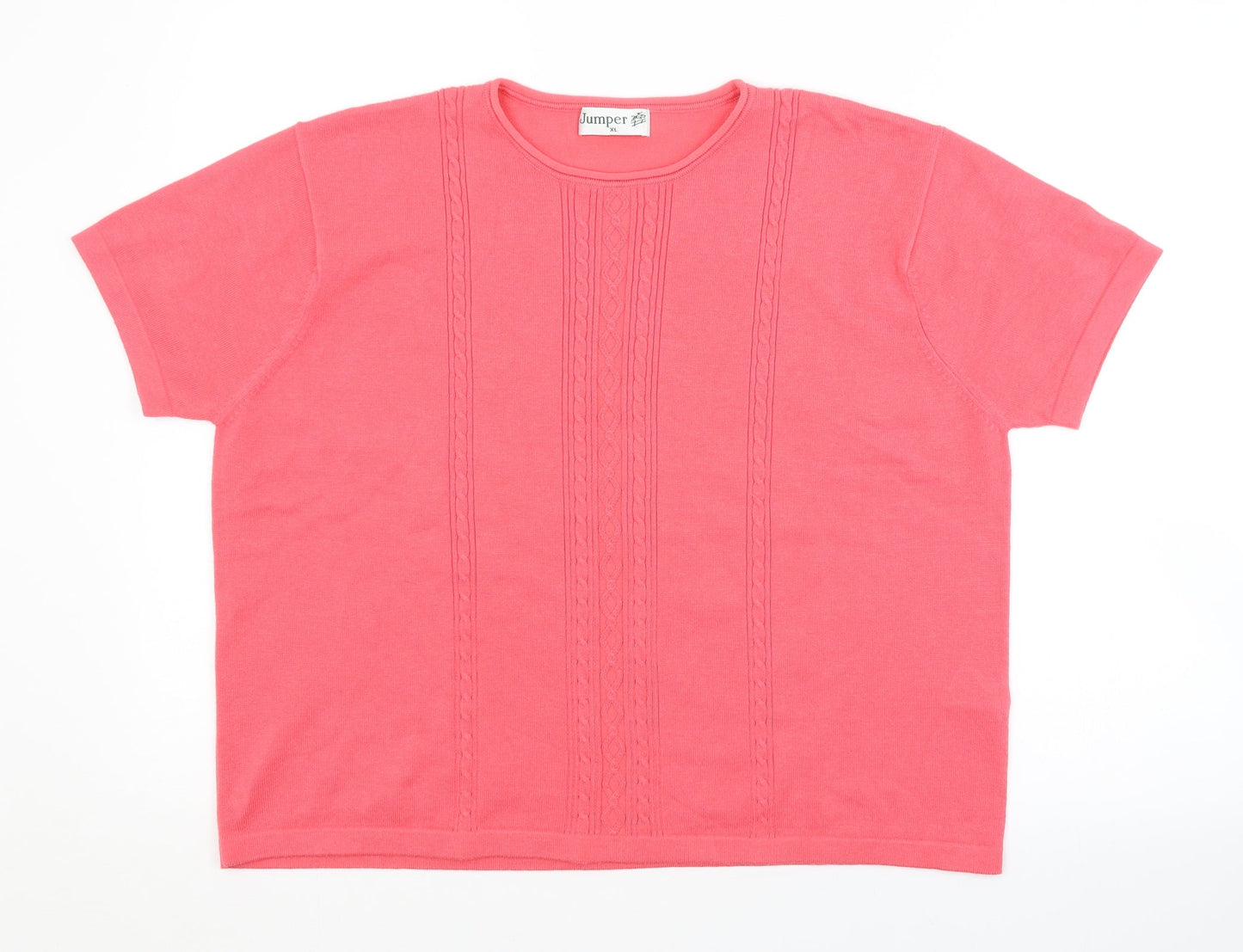 Womens UK Size XL Preworn Red Pullover Jumper