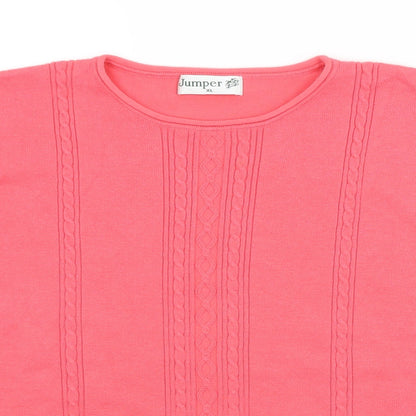 Womens UK Size XL Preworn Red Pullover Jumper