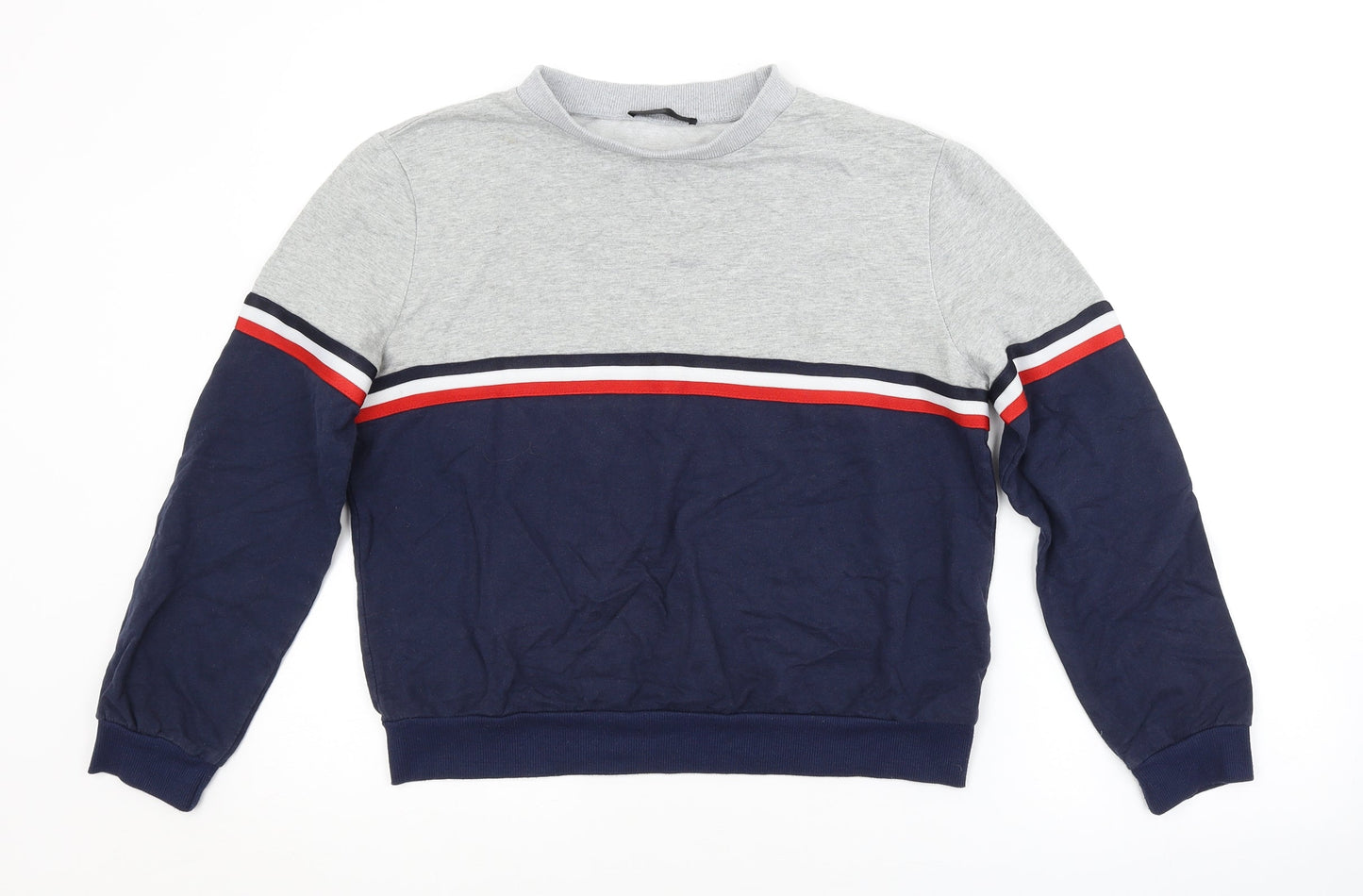 SheIn Womens Multicoloured Striped  Pullover Sweatshirt