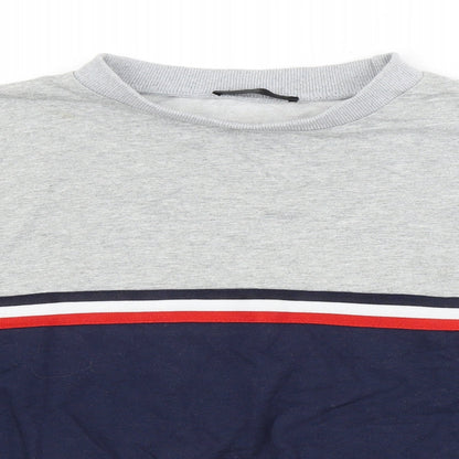SheIn Womens Multicoloured Striped  Pullover Sweatshirt