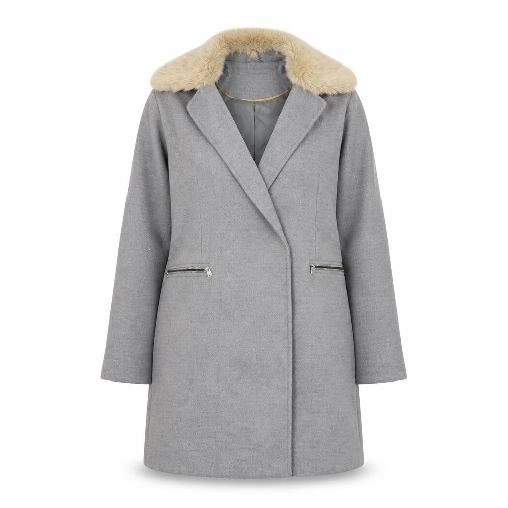 Womens UK Size 10 Topshop Grey Trench Coat