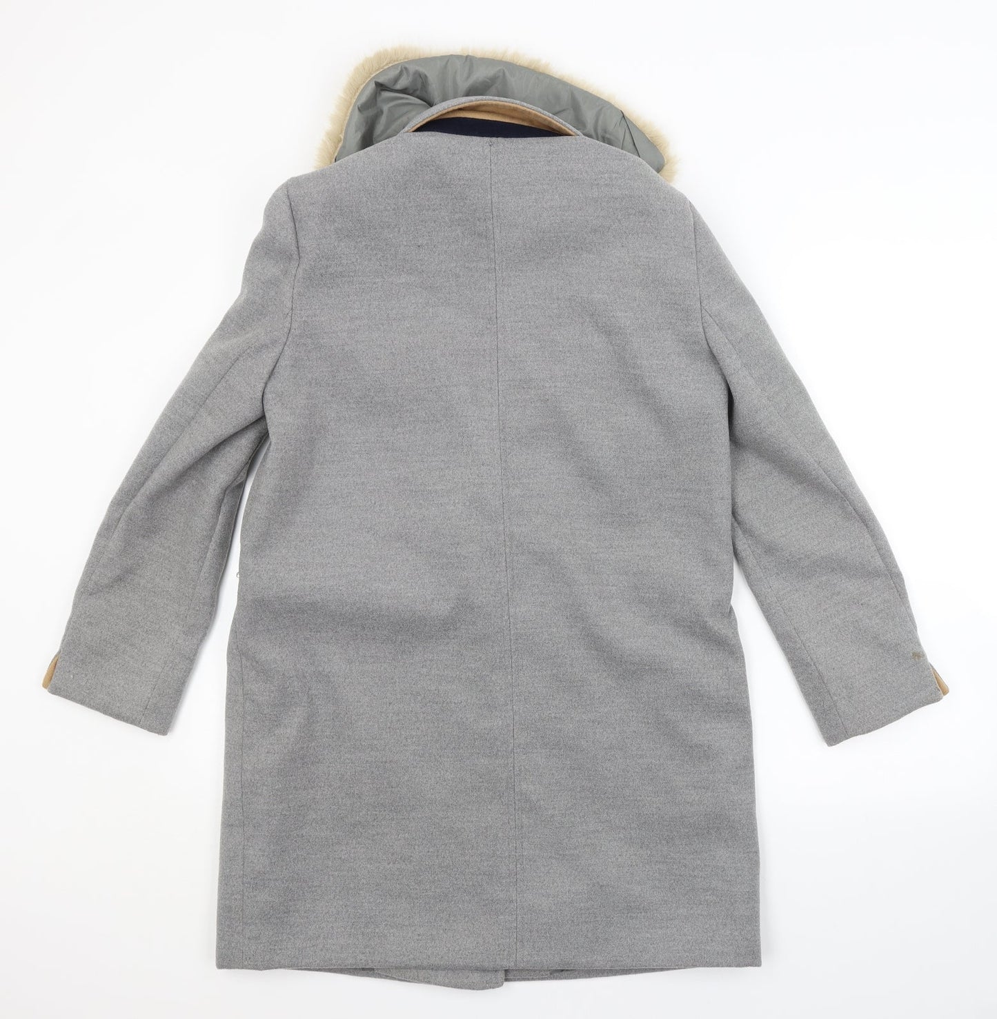 Womens UK Size 10 Topshop Grey Trench Coat