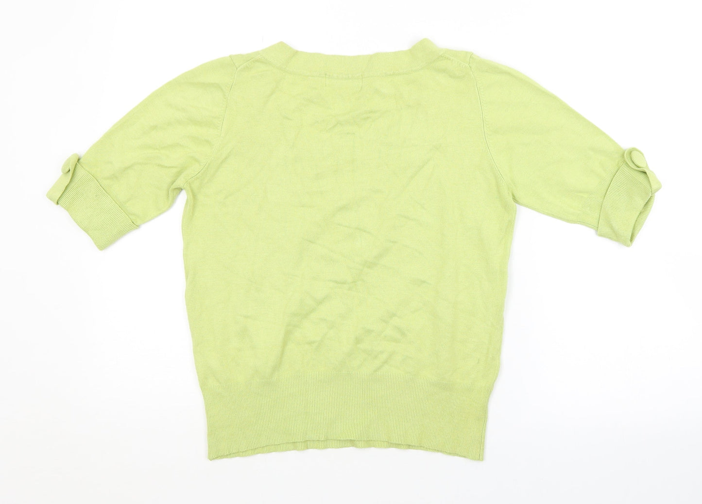 Womens UK Size 14 M&S Green Pullover Jumper