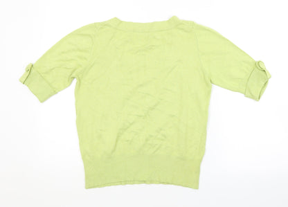 Womens UK Size 14 M&S Green Pullover Jumper
