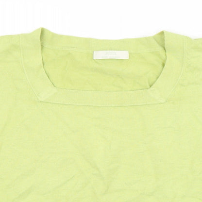 Womens UK Size 14 M&S Green Pullover Jumper