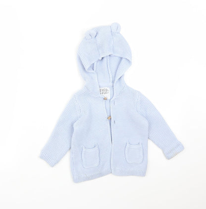 FRED&FLO  Blue   Cardigan Jumper Size 6-9 Months