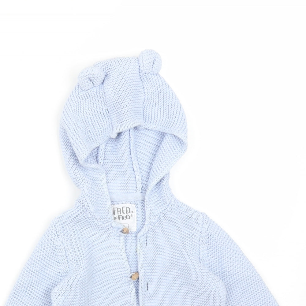FRED&FLO  Blue   Cardigan Jumper Size 6-9 Months