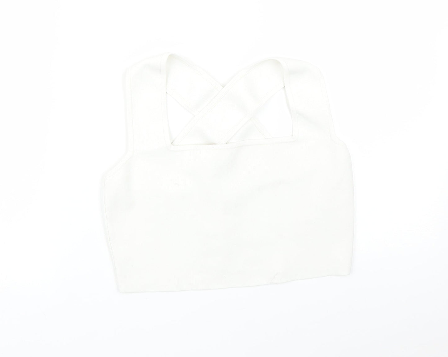 Womens UK Size M H&M White Basic T-Shirt