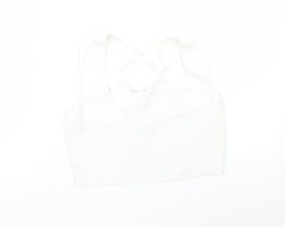 Womens UK Size M H&M White Basic T-Shirt