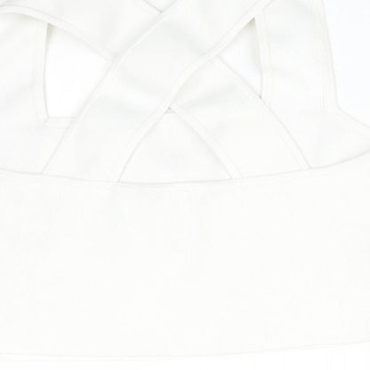 Womens UK Size M H&M White Basic T-Shirt