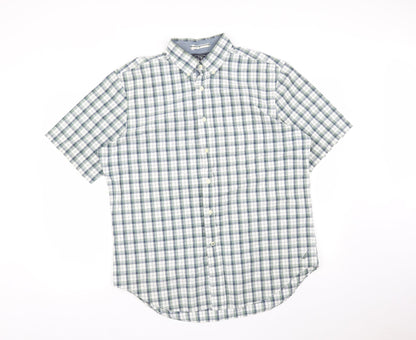 Mens UK Size L Nautica Multicoloured  Button-Up Short Sleeve Casual Shirt