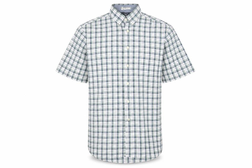 Mens UK Size L Nautica Multicoloured  Button-Up Short Sleeve Casual Shirt