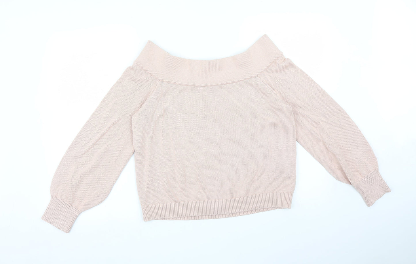 Womens UK Size M H&M Pink Basic T-Shirt