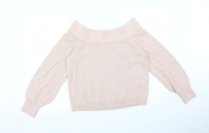 Womens UK Size M H&M Pink Basic T-Shirt