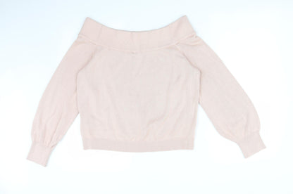 Womens UK Size M H&M Pink Basic T-Shirt