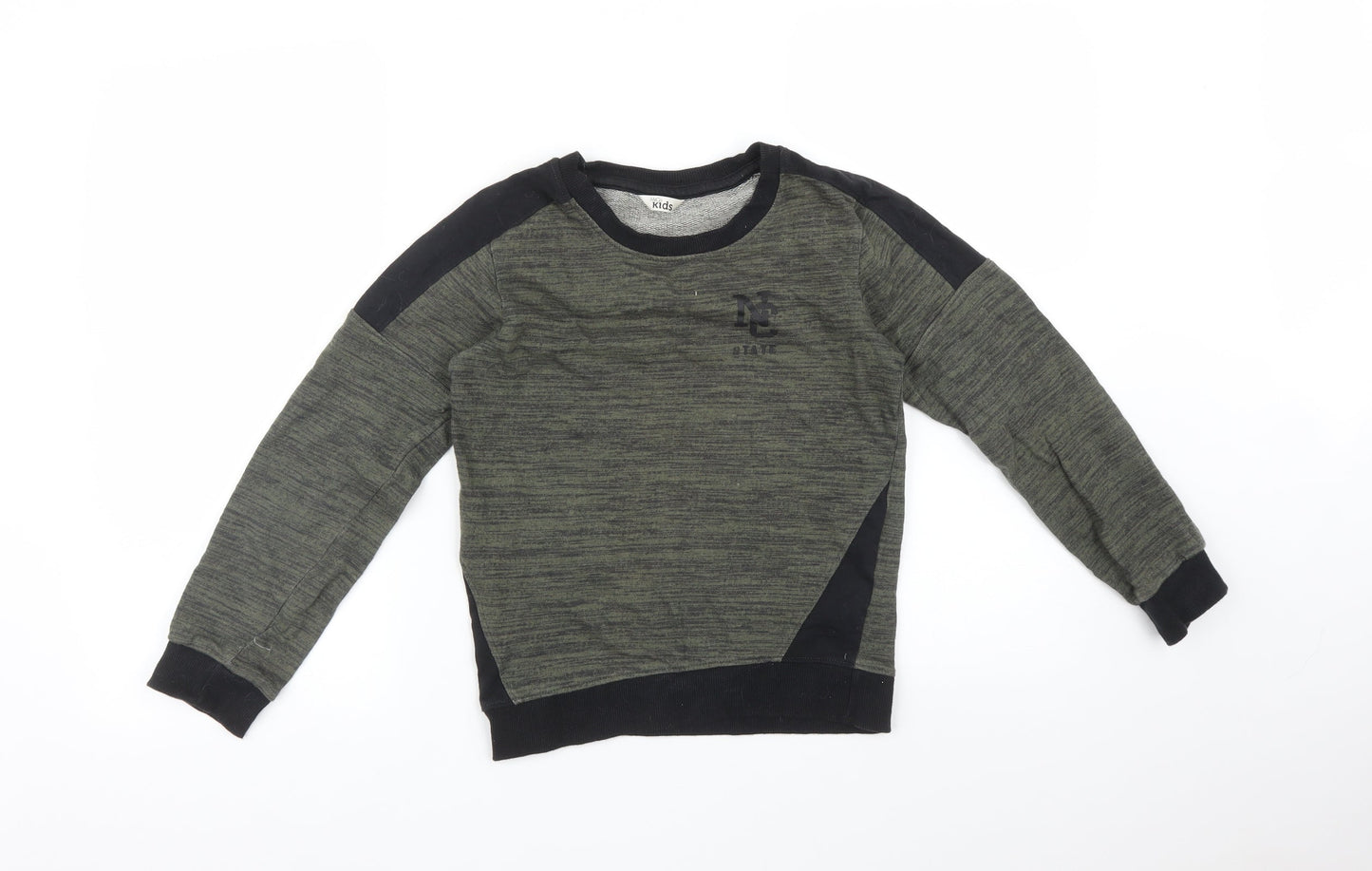 M&Co Boys Green   Pullover Sweatshirt Size 9-10 Years