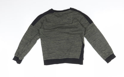M&Co Boys Green   Pullover Sweatshirt Size 9-10 Years