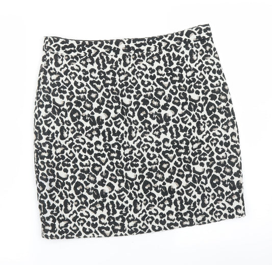 Papaya Womens Multicoloured Animal Print  Straight & Pencil Skirt Size 10