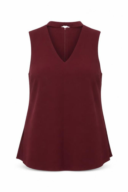 Womens UK Size 6 New Look Red Basic T-Shirt