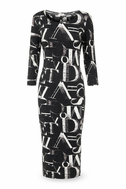 VERO MODA Womens Multicoloured Geometric  Bodycon  Size M