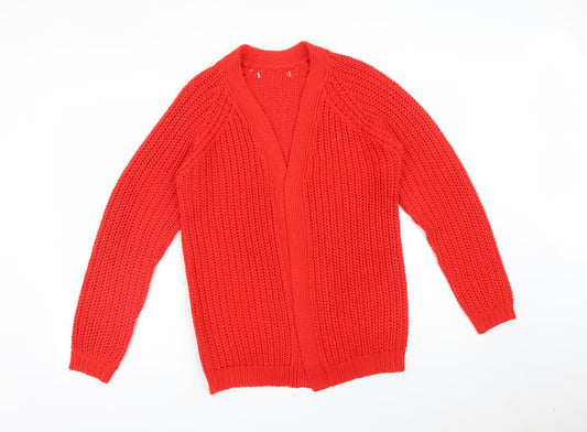 Womens UK Size XS NEXT Red Cardigan Jumper