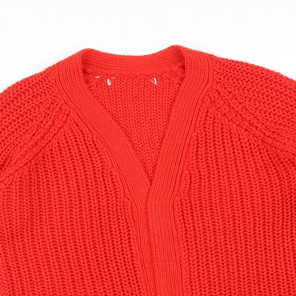 Womens UK Size XS NEXT Red Cardigan Jumper