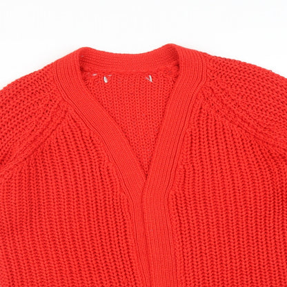 Womens UK Size XS NEXT Red Cardigan Jumper