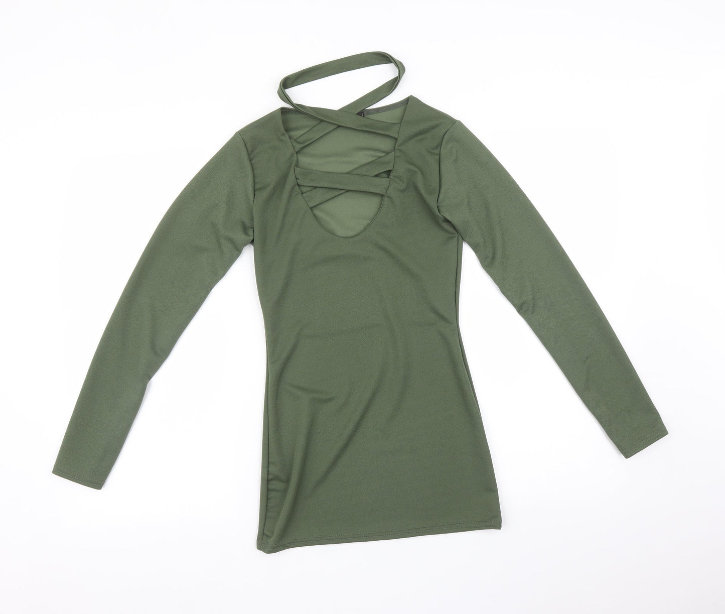 I-X LONDON Womens Green   Basic T-Shirt Size 8