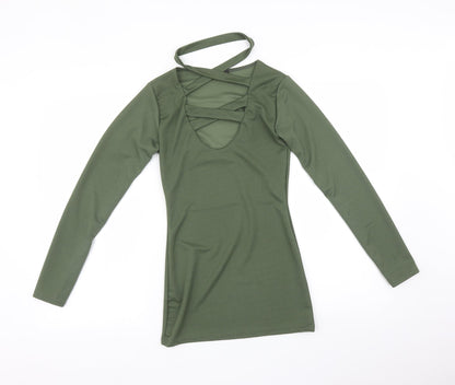 I-X LONDON Womens Green   Basic T-Shirt Size 8