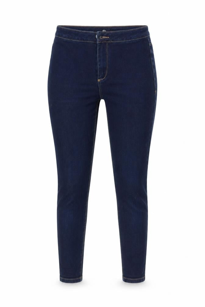 Front view of Missguided women’s blue jegging jeans, size UK 10, 28-inch leg