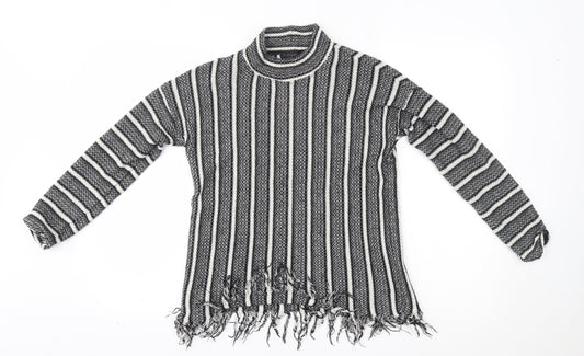 Womens UK Size 10 Topshop Grey Pullover Jumper