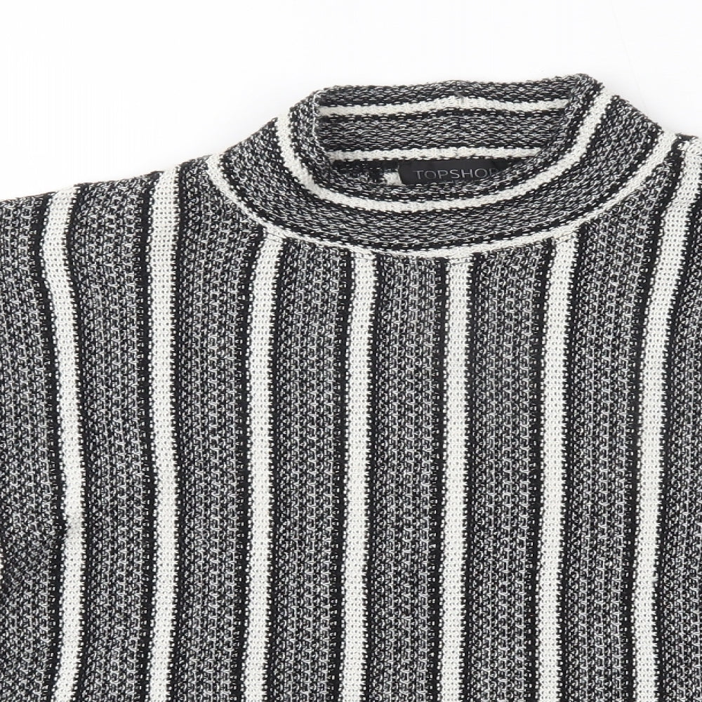 Womens UK Size 10 Topshop Grey Pullover Jumper