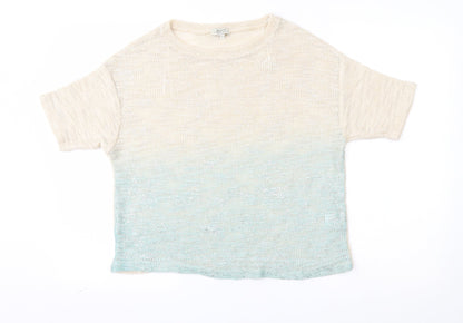 Womens UK Size 10 Papaya Beige Pullover Jumper