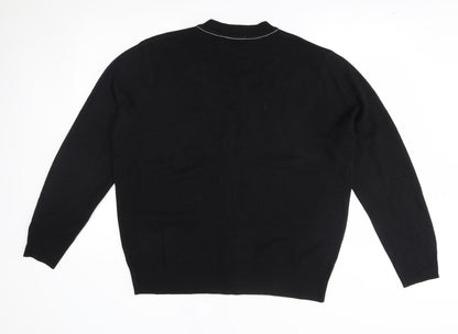 George Womens Black   Cardigan Jumper Size L