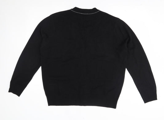 George Womens Black   Cardigan Jumper Size L