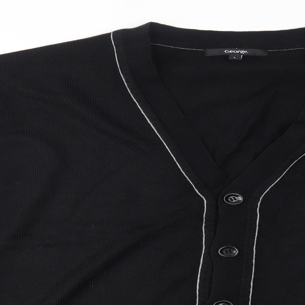 George Womens Black   Cardigan Jumper Size L