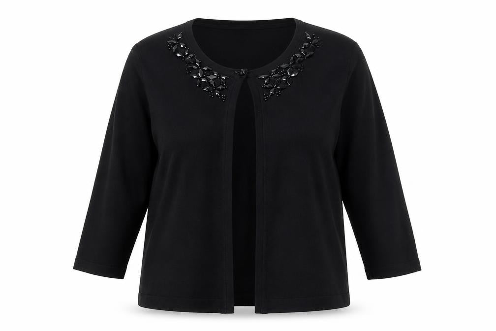 Womens UK Size L Your Sixth Sense Black Cardigan Jumper