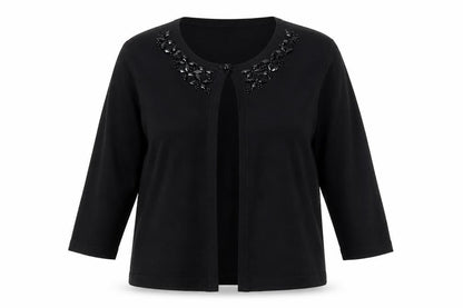 Womens UK Size L Your Sixth Sense Black Cardigan Jumper