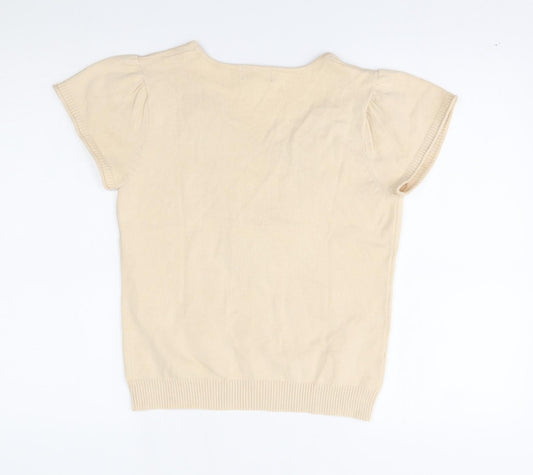 Womens UK Size 12 Soon Beige Pullover Jumper