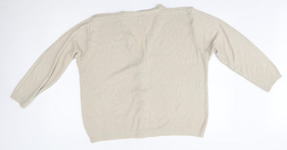 In stitches Womens Beige   Cardigan Jumper One Size