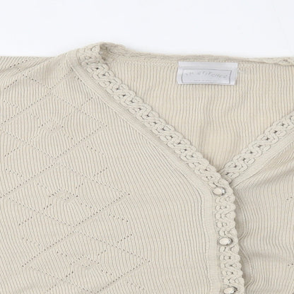 In stitches Womens Beige   Cardigan Jumper One Size