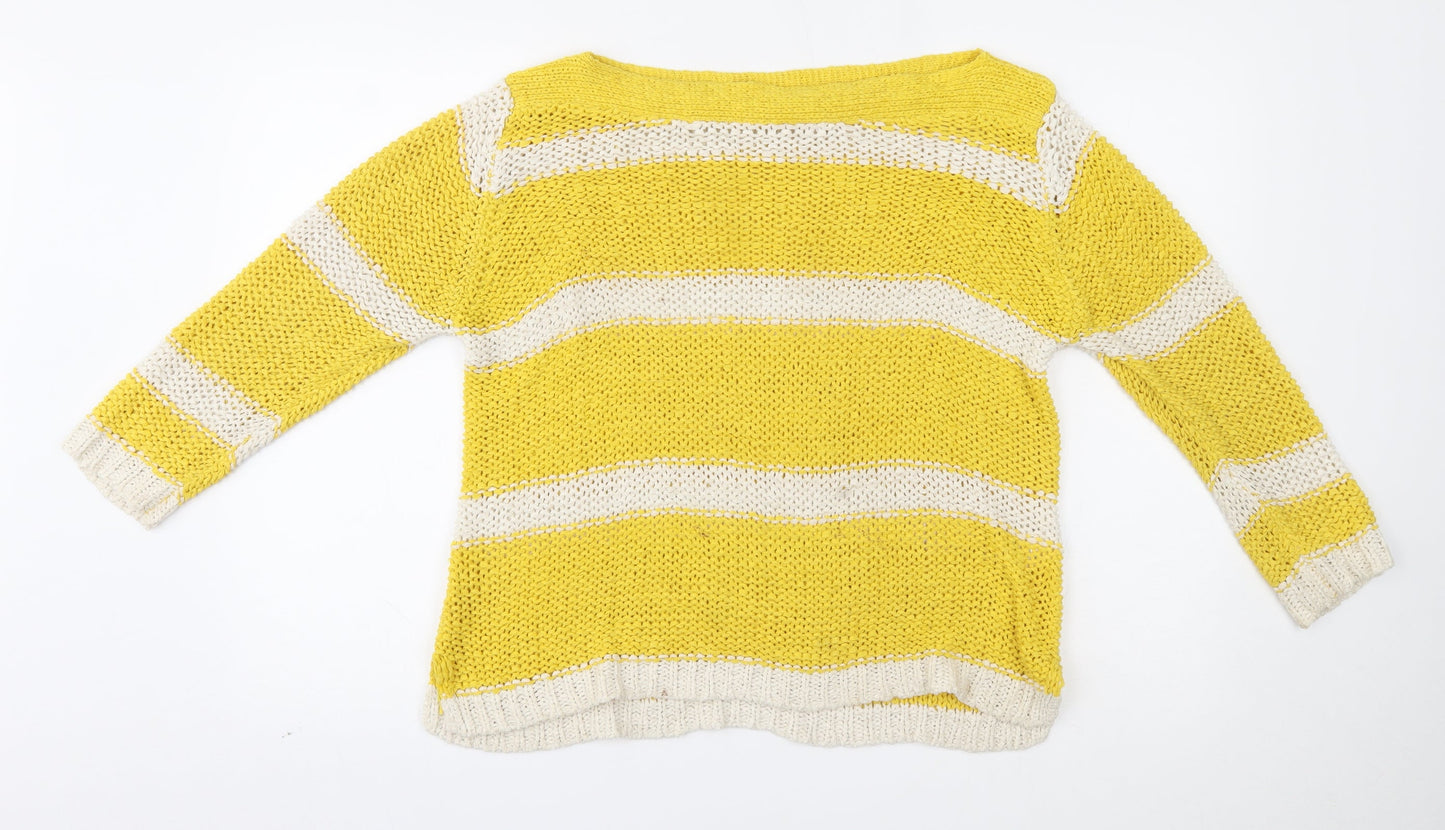 Womens UK Size M encuentro Yellow Pullover Jumper