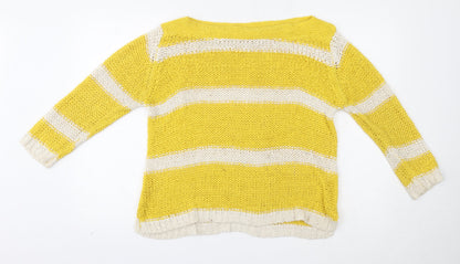 Womens UK Size M encuentro Yellow Pullover Jumper